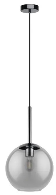 Eglo 97847 - TINDARI függeszték 1xE27/28W/230V fekete/füst