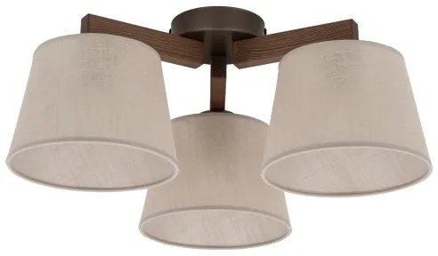 BRILAGI - LED felületre szerelhető csillár LATTE 3xE27/15W/230V fenyő/bézs