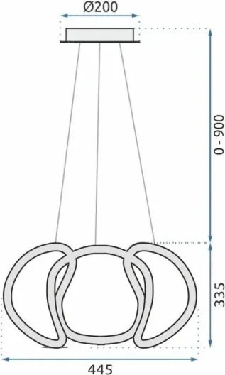 MORETTI MO4789 SPIX Modern Led Függesztett Lámpa LED IP20