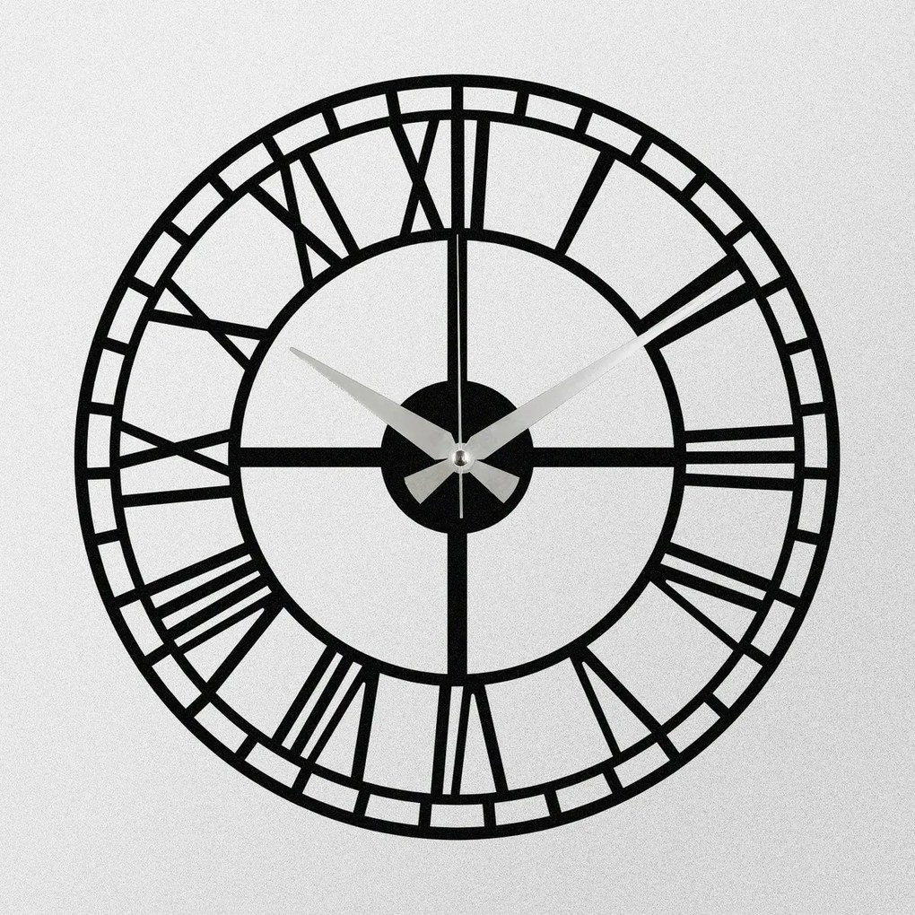 Falióra Enzoclock - S002 Fekete , 48 x 48 cm