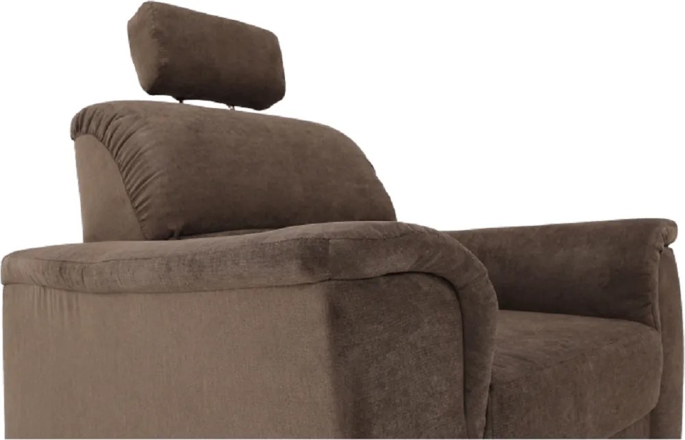 Fotel, barna szövet, SANTIAGO