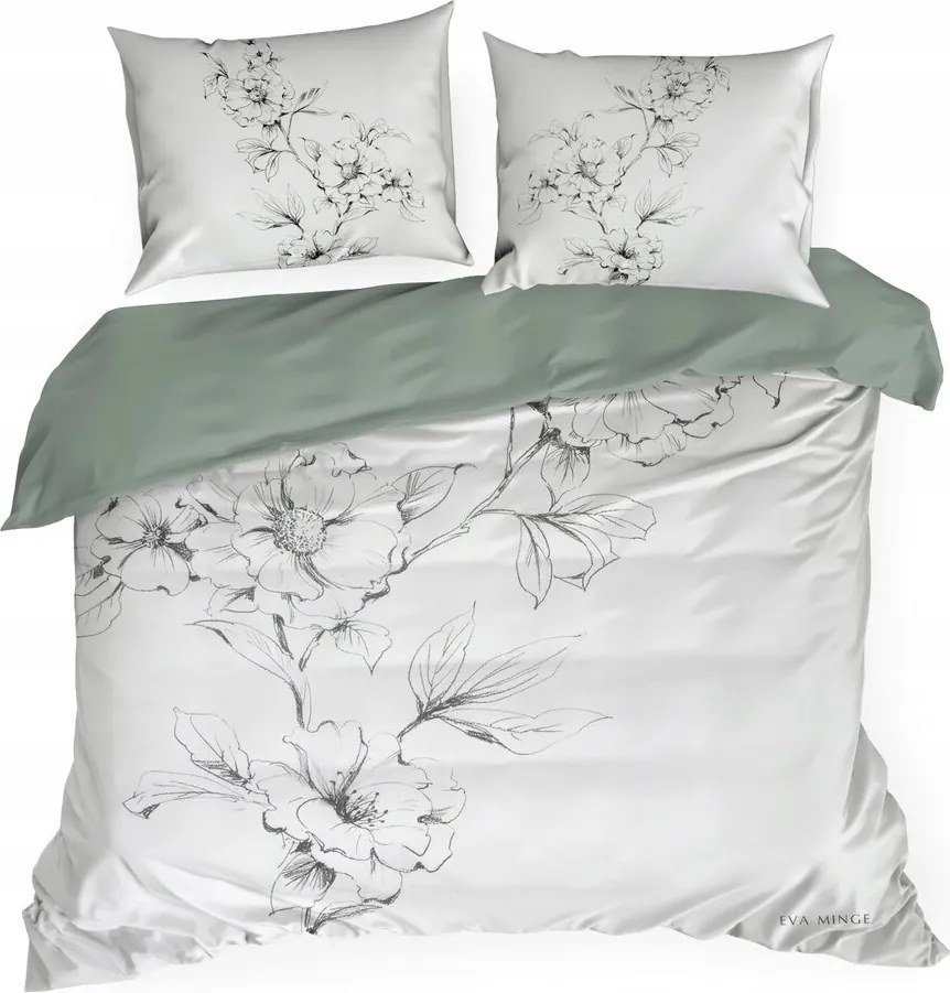 Szatén ágyneműhuzat Flavia 160x200 Eva Minge Eurofirany virágzó gallyak virág
