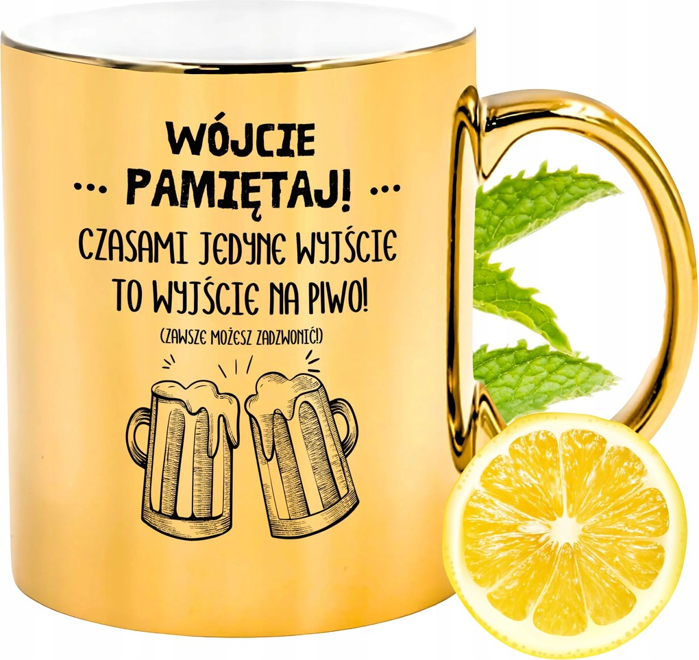 Prémium Arany Csillogó Bögre Ajándék Nyomtatott Fotóval