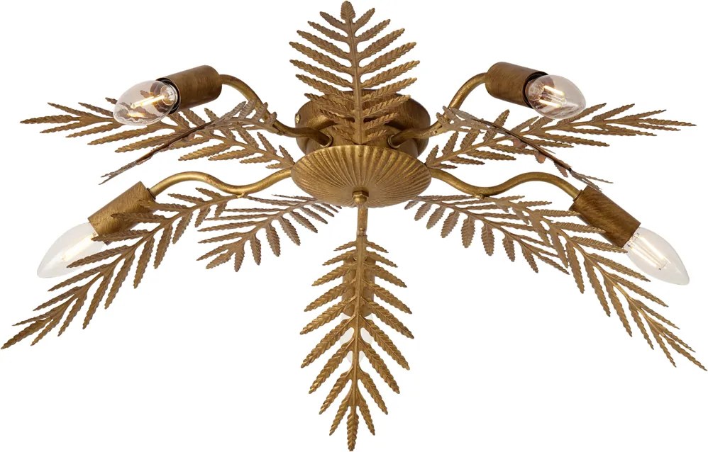 Vintage mennyezeti lámpa arany 70 cm 5-lámpás - Botanica