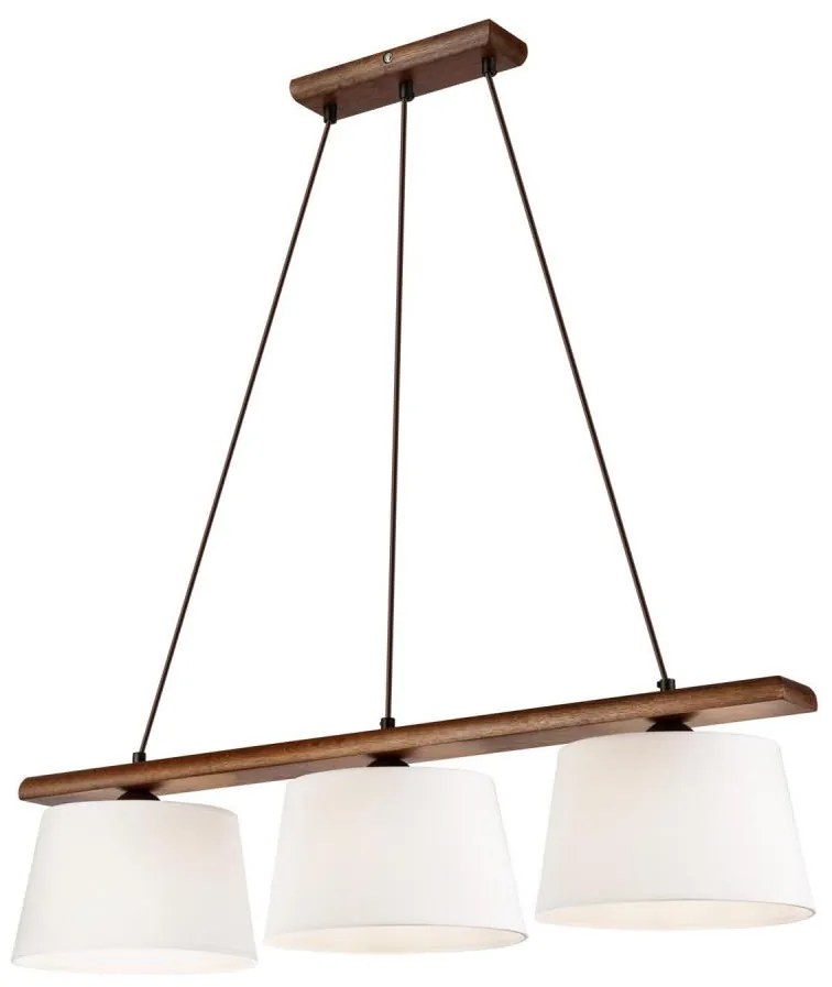 AIDA 3xE27/60W/230V dió függeszték, dió színű