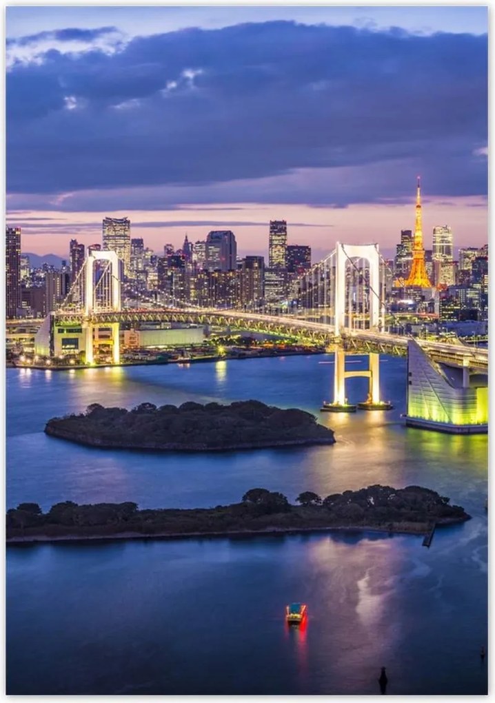 Poszterek 70x100 Szivárványhíd Tokióban