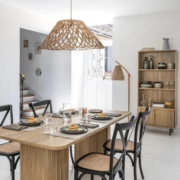 Atmosphera - Állólámpa PALM 1xE27/60W/230V bambusz/kender