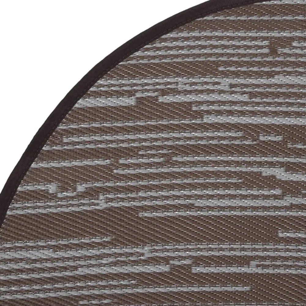 kültéri szőnyeg ARAKIL barna Ø120 cm PP