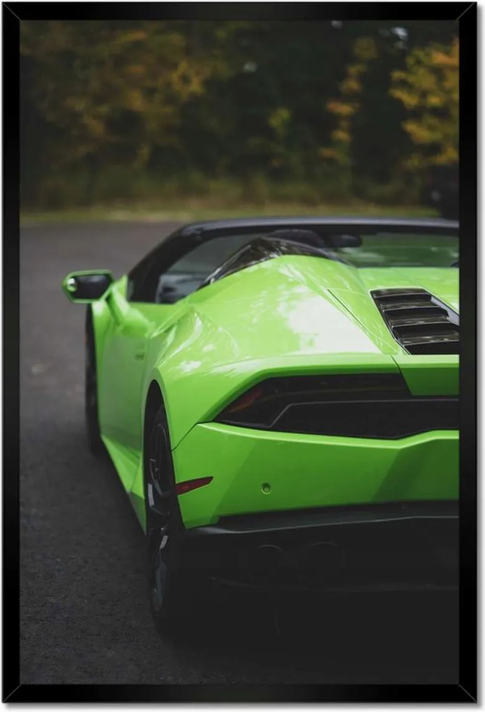 Poszterek keretben 40x60 Zöld autó