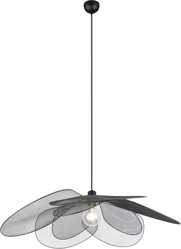 TRIO R36291032 FLEURE Modern Függesztett Lámpa Fekete E27 IP20