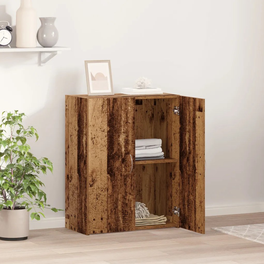Irodai Szekrény Régi Fa 60 x 32 x 77.5 cm - Mérnöki Fa