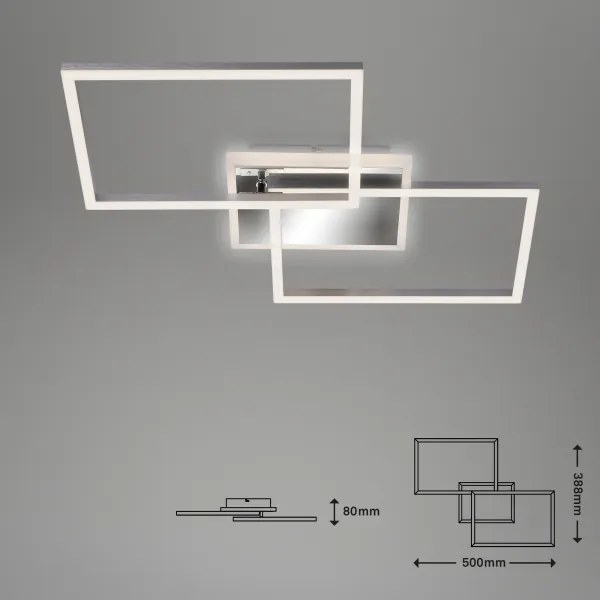 Brilo - LED Dimmelhető felületre szerelhető csillár FRAME 2xLED/20W/230V 2700-6500 + távirányító