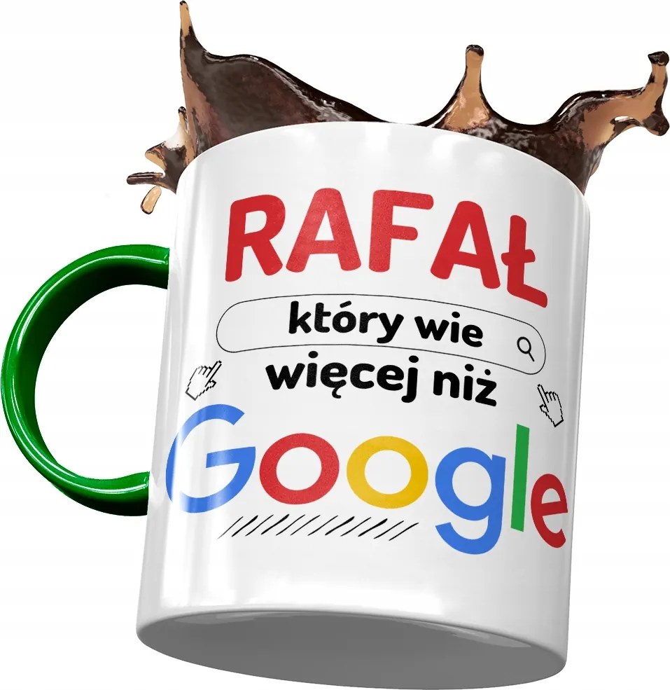 Zöld bögre Raffael Férj Kolléga Ajándék Nyomtatott Fotóval