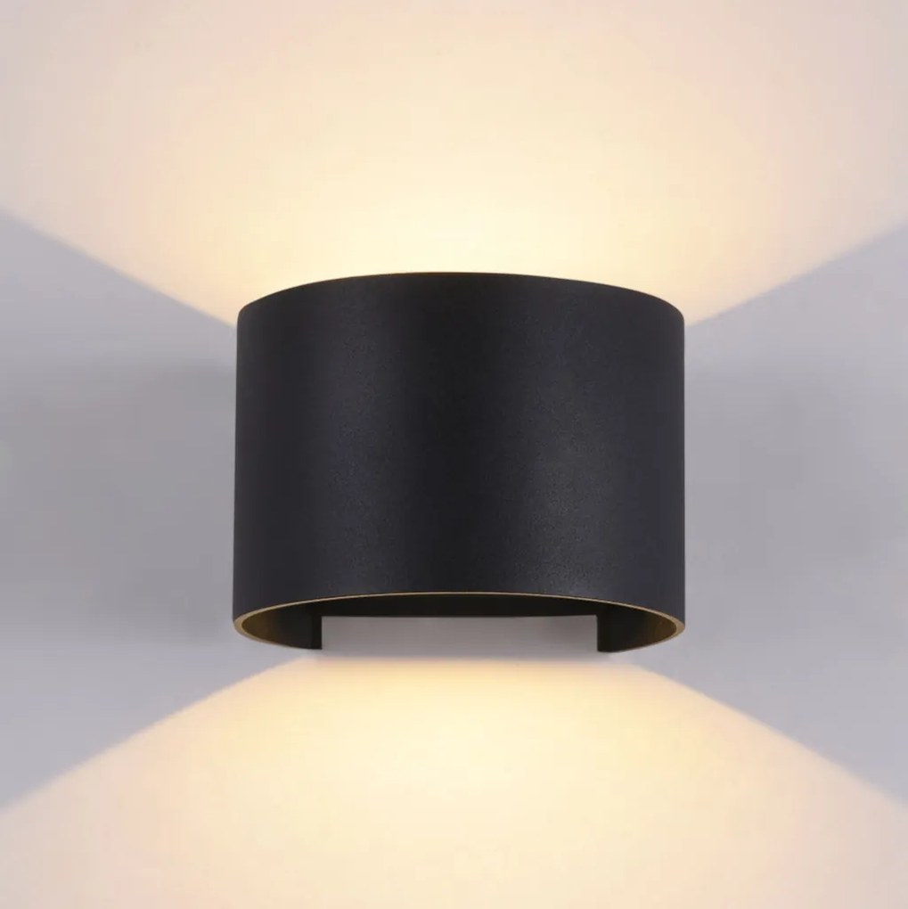 MAYTONI O573WL-L6B FULTON Modern Kültéri Fali Lámpa Fekete LED IP54