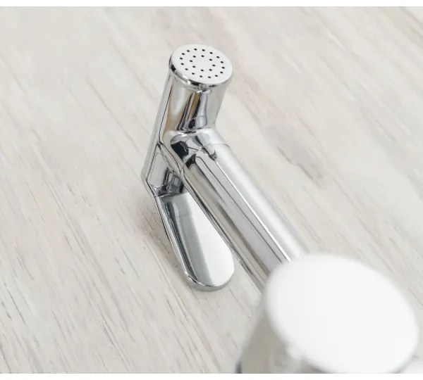 REA-B4106-Bidet. bidécsaptelep kézi zuhannyal falba süllyesztett beépítéshez LUNGO fényes króm