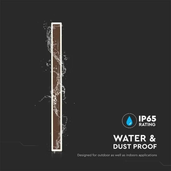 LED Kültéri fali lámpa LED/17W/230V 4000K IP65 barna