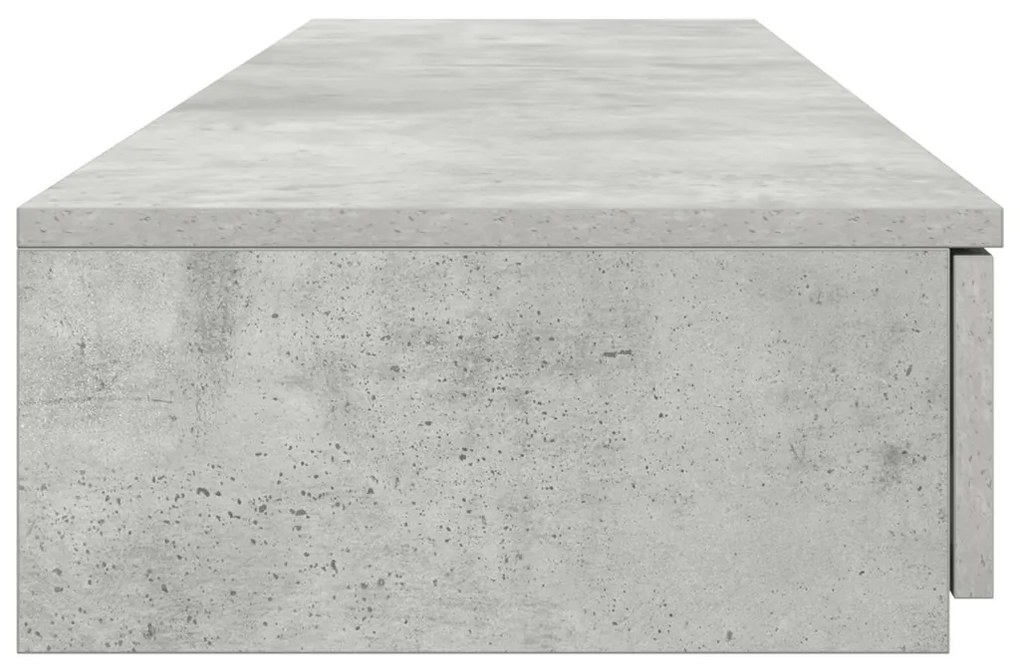 Ágy Fiókok Beton Szürke 150x36,5x16,5 cm Műszaki Fa