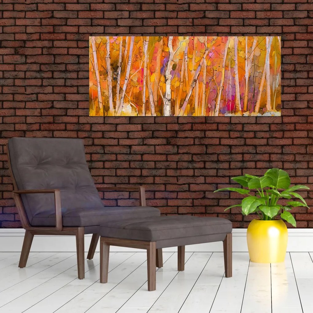 Kép - őszi erdő (120x50 cm)