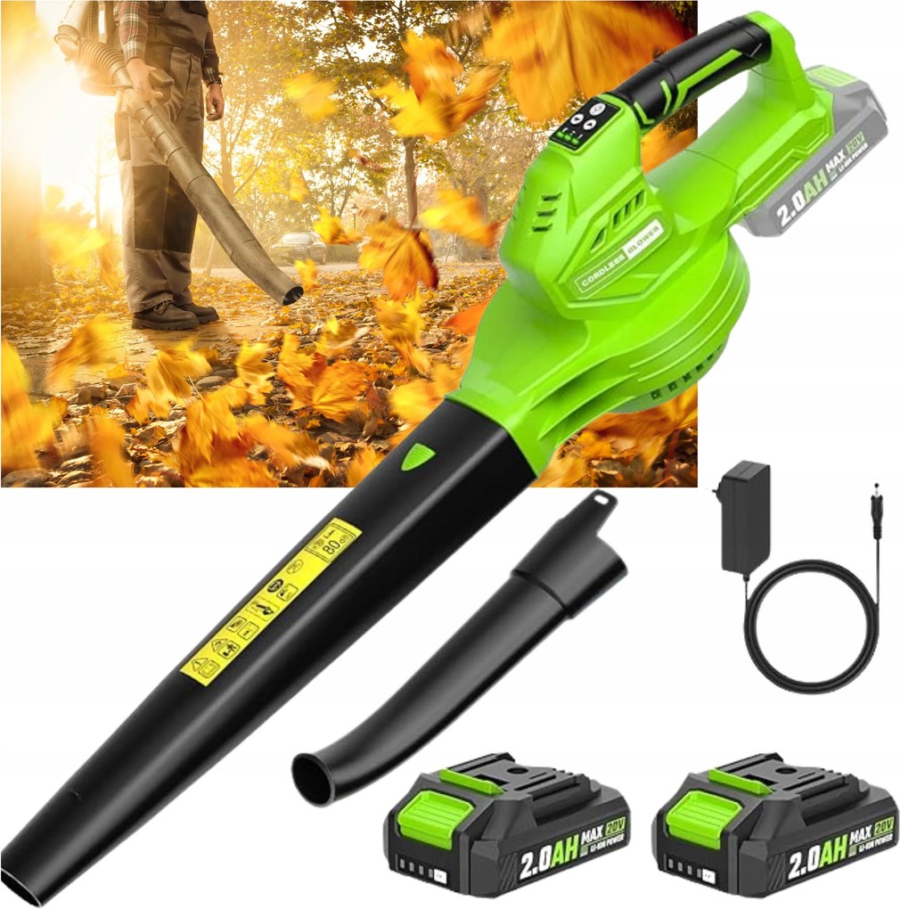 Akkumulátoros Lombfúvó Hószárító Kerti Vezeték Nélküli