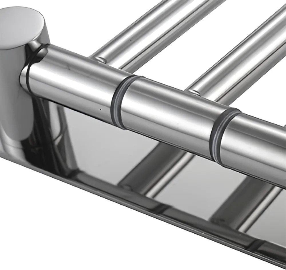 Törülközőtartó, ezüst, HOLDER