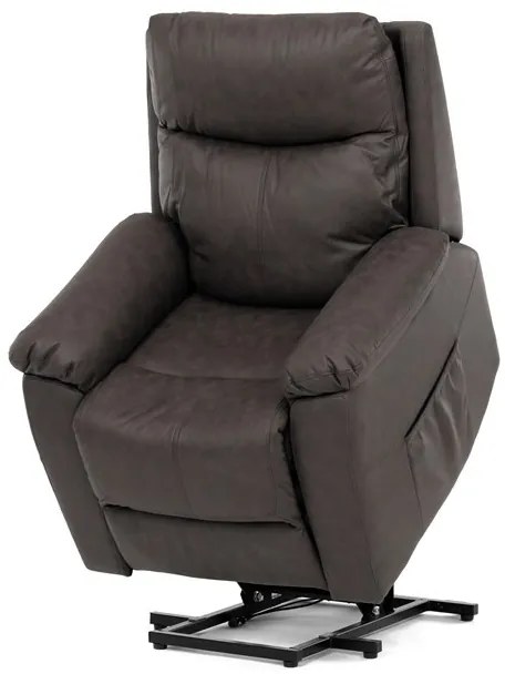 Elektromos vezérlésű barna vintage dönthető fotel. TV-5874 BR