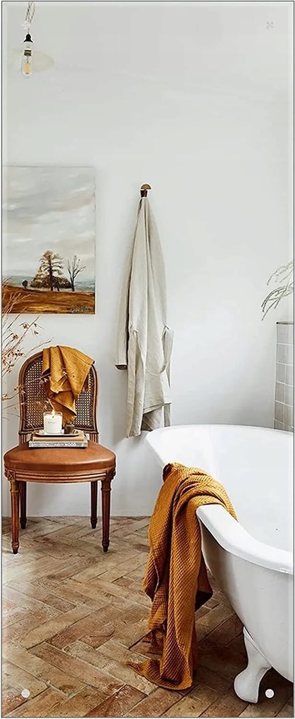 Keret Nélküli Fali Fürdőszobai Tükör Dripex 120X45 CM Téglalap Alakú