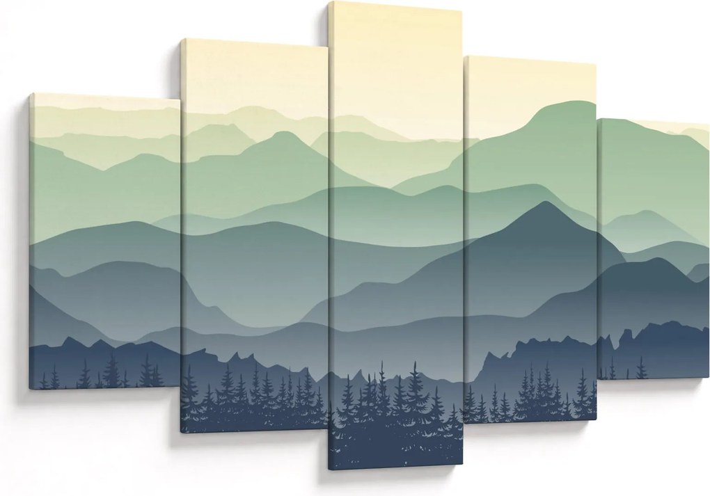 Kép - Forest Mountain (150x105 cm)