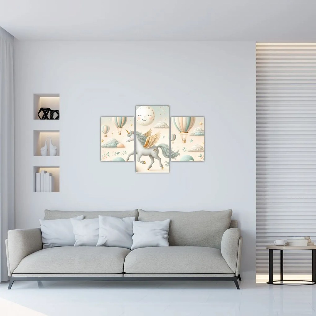 Kép - Boldog egyszarvú (90x60 cm)