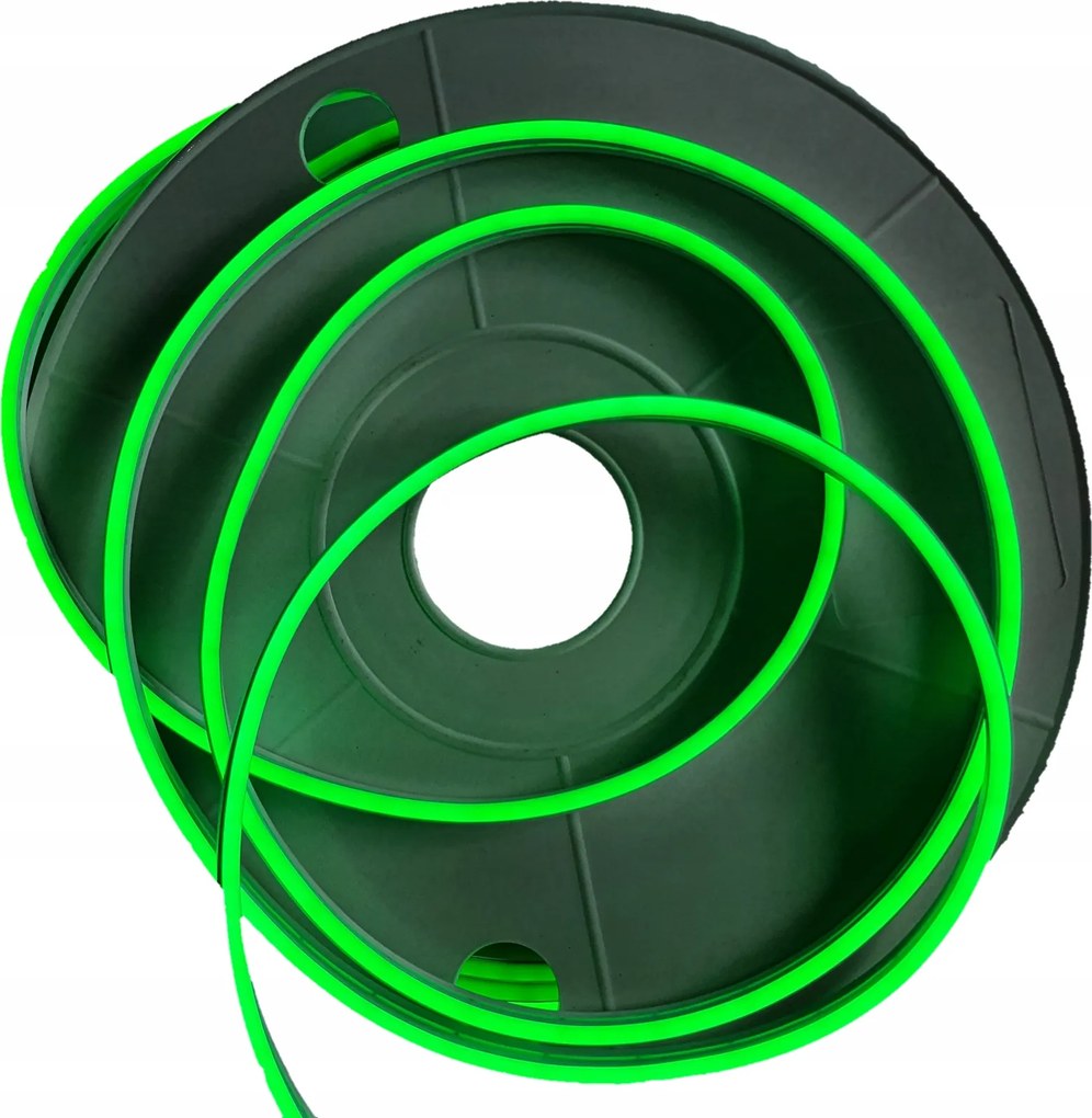 Neon Led Zöld egyoldalas 6x12 Flex 12V 1m