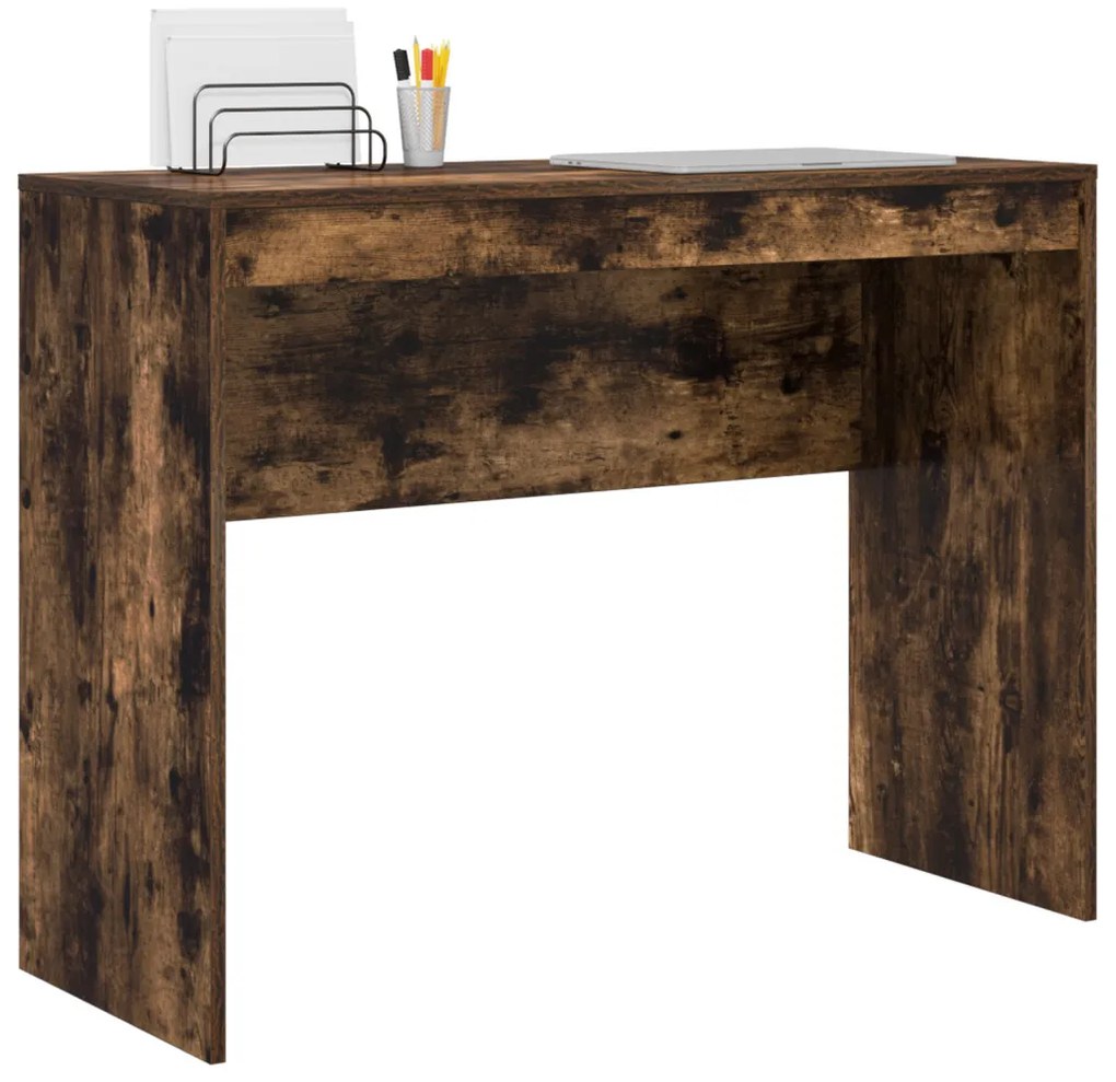 Íróasztal Füstölt tölgy Szerelt fa 100 x 40 x 76 cm