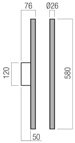 Redo 01-4058 - LED fényerőszabályozható fali lámpatest NIKOS LED/10W/230V CRI 90 arany