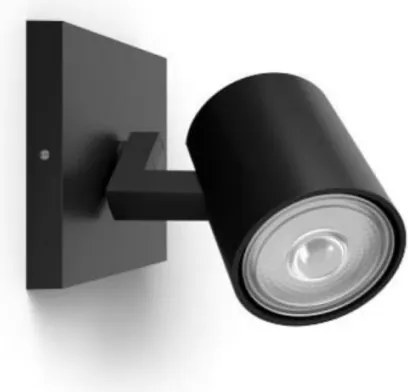Philips - LED RGBW fényerőszabályozható spotlámpa RUNNER 1xGU10/6,5W/230V fekete