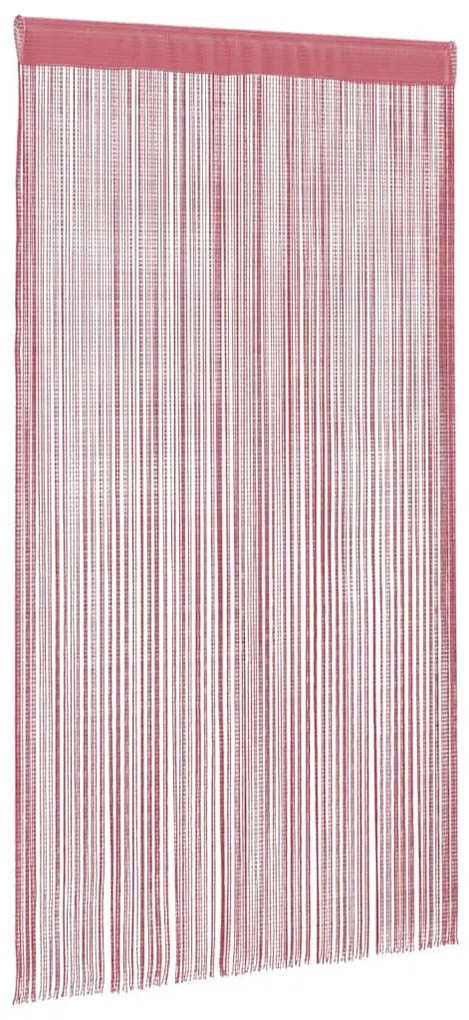 2 db rózsaszín zsinórfüggöny 100 x 250 cm