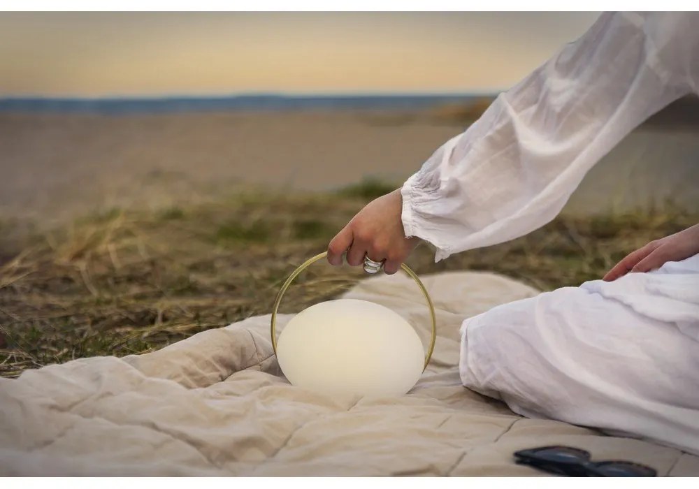 Fehér LED dimmelhető asztali lámpa (magasság 19 cm) Orbit – UMAGE