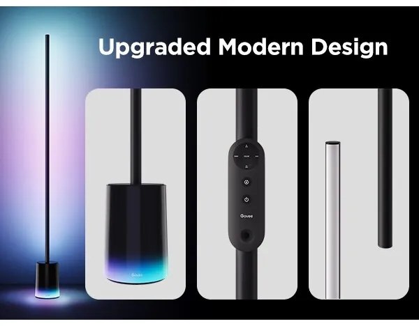 Govee - LED Állólámpa Smart MATTER LED RGBICWW Wi-Fi + + távirányító