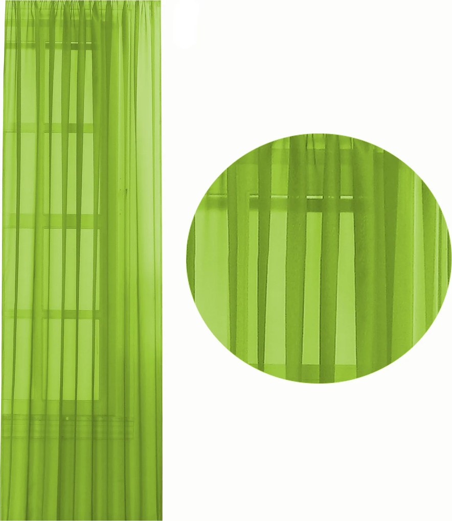 Függöny kész fátyol sima szalag sárkány fátyol függöny 145x245 cm