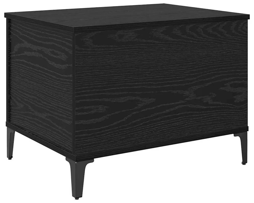 vidaXL Dohányzóasztal Fekete tölgy 60 x 44,5 x 45 cm Faanyag