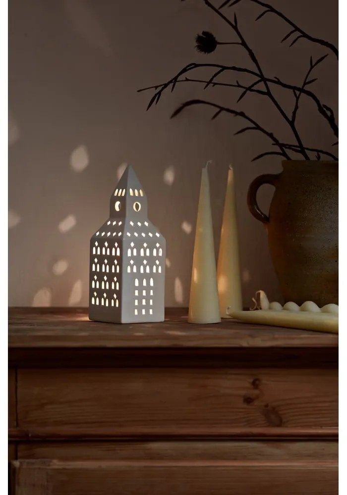 Kerámia gyertyatartó teamécseshez Urbania Lighthouse Church Tower – Kähler Design