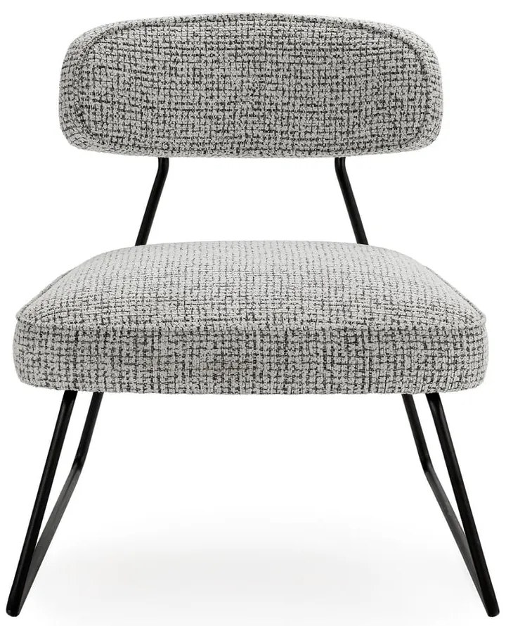 Fekete-fehér fotel Elon – Marckeric