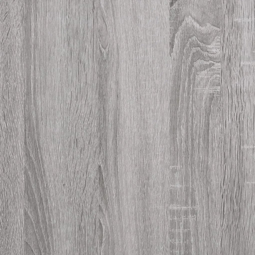 szürke sonoma színű szerelt fa TV-szekrény 100 x 35 x 65 cm