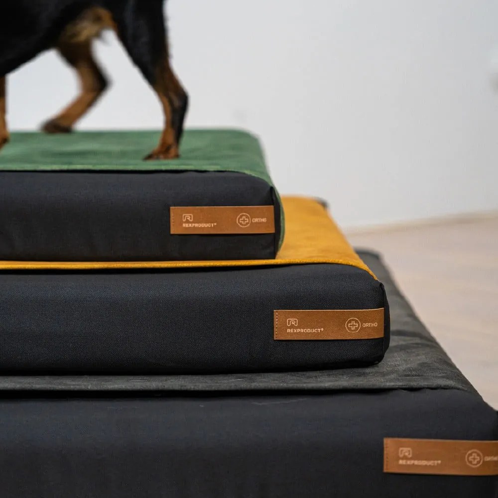 Fekete ortopédiai matrac kutyáknak 110x90 cm Ori XXL – Rexproduct