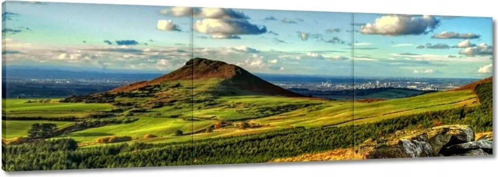 Vászonkép 150x50 Tájkép hegyek sziklák égbolt