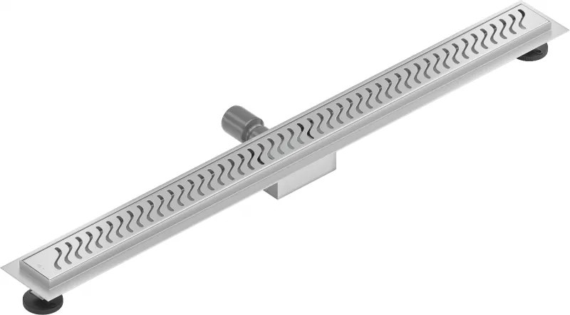 Mexen Lapos rozsdamentes acél zuhanyfolyó 90 cm minta M09, 1028090-15
