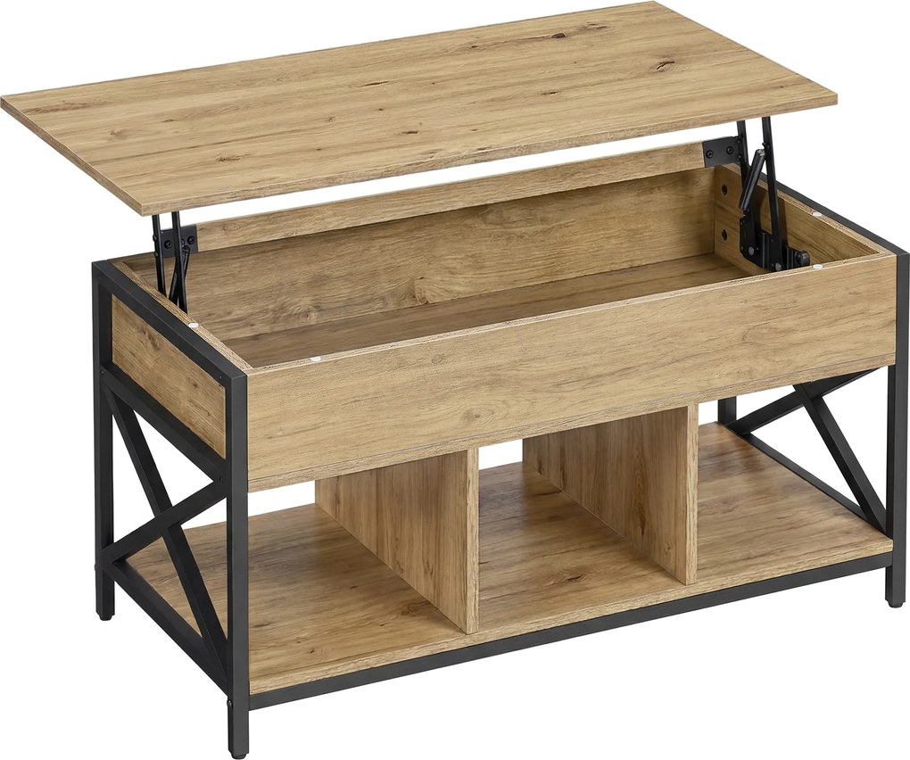 Dohányzóasztal TAYLOR ARTISAN kihúzható asztallappal 100x50 cm