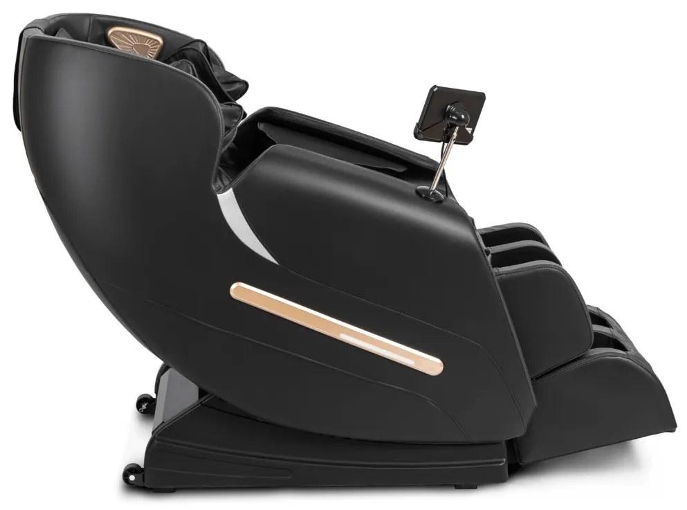 Masszázsfotel Fekete Eco-bőr Kárpittal. VX MAX