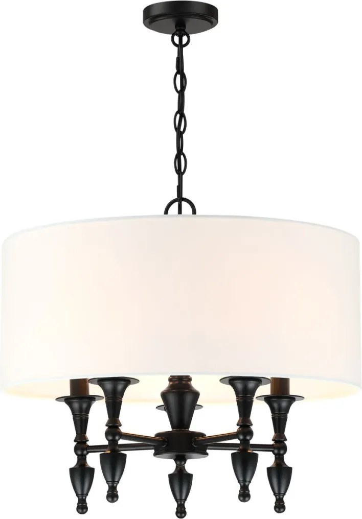 Cosmolight AUSTIN P05203BK-WH Csillár 5x40W/E14 IP20