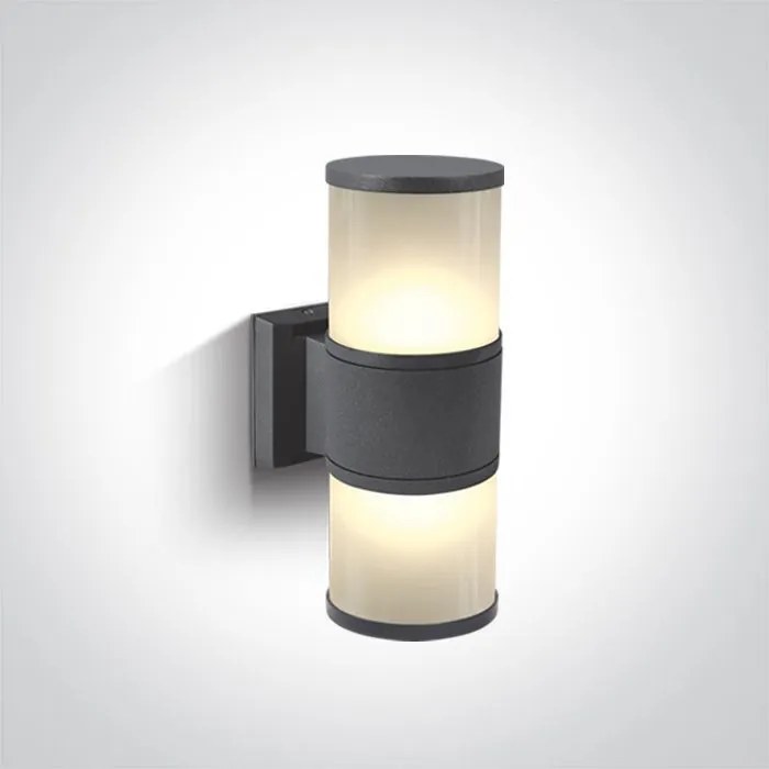ONE LIGHT 67098-AN TUBE LIGHTS Modern Kültéri Fali Lámpa Antracit E27 IP44