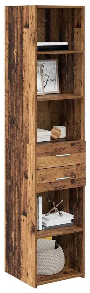 Magasfiú fiókkal Öreg fa 40 x 42,5 x 185 cm Faanyag