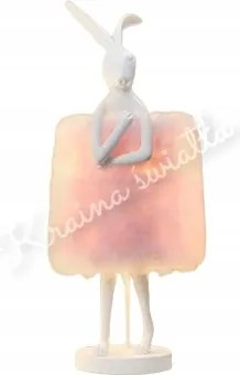 Aranyos Éjjeli Lámpa Nyuszi Fehér Gyönyörű Korona Gyerekszoba