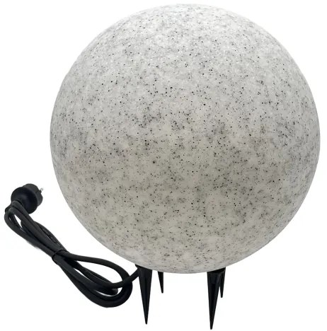 Kültéri dekoratív lámpatest LUMISTONE 1xE27/15W/230V IP65, átmérő 28 cm